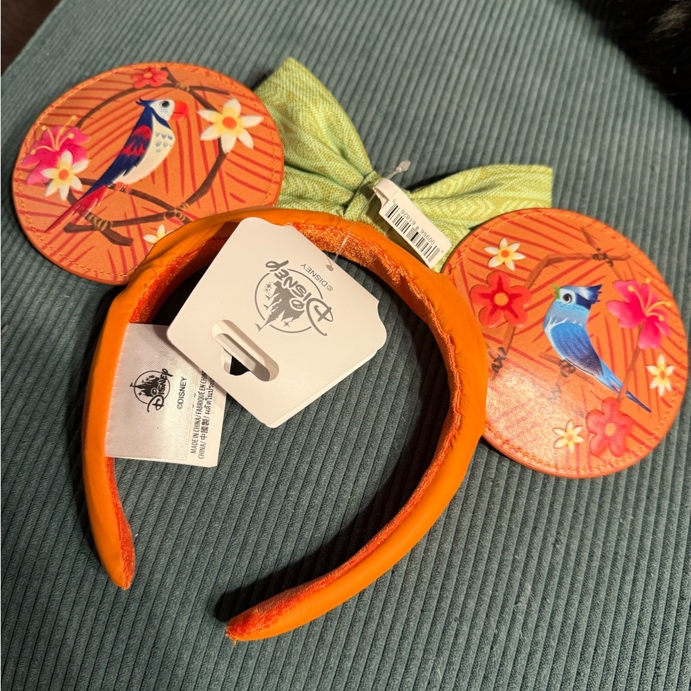 Enchanted Tiki Room: Enchanted  Parrot Themed Headband with Bow - Picture 5 of 8
